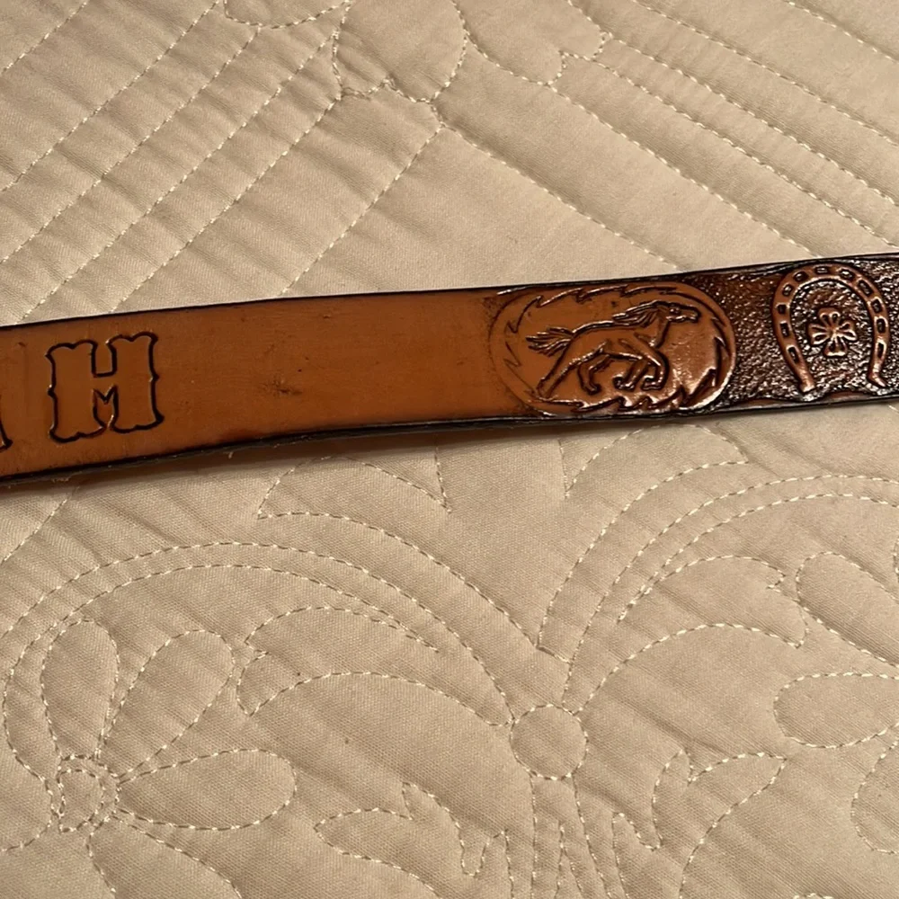 Cowhide Boys Cowboy belt- size 28